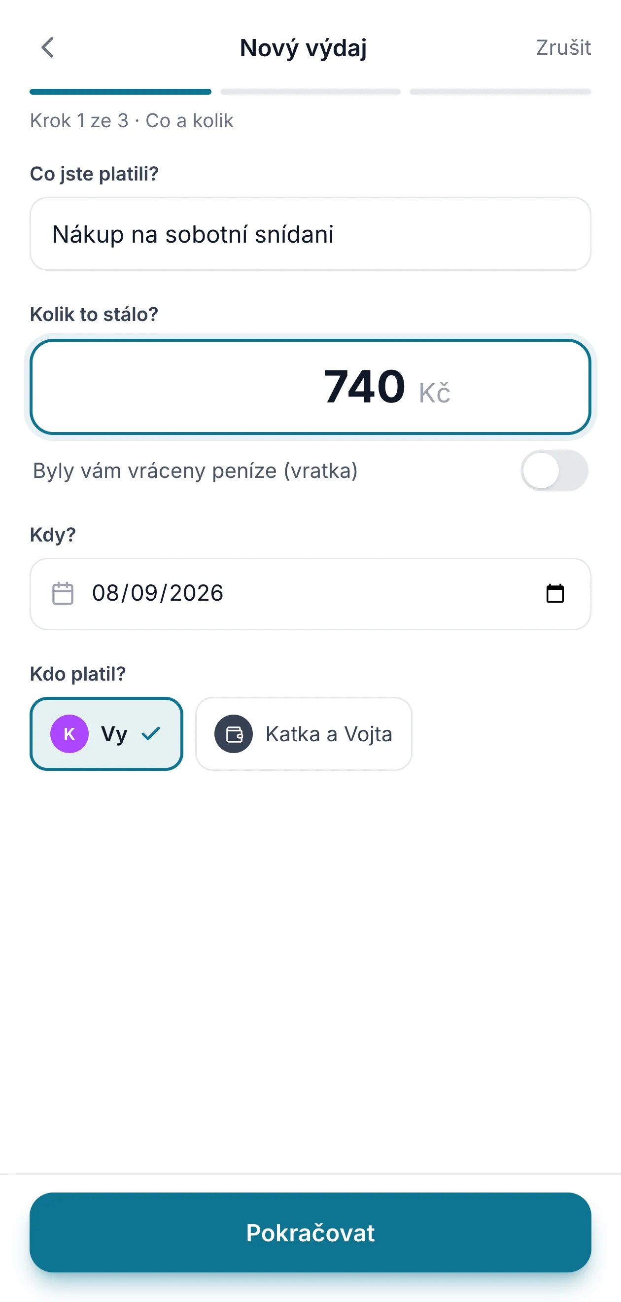 Krok 1: co a kolik